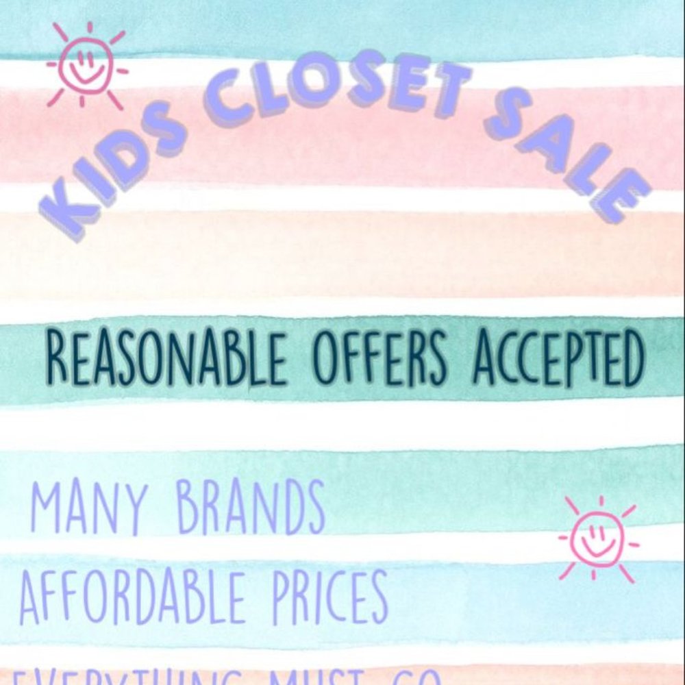 Kids Clothing/Toy/Shoe Sale!🥳 Please click here for details!